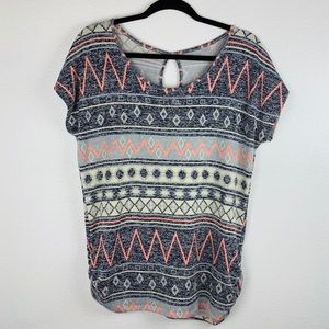 Aztec Print Stretch Comfy Summer Shirt